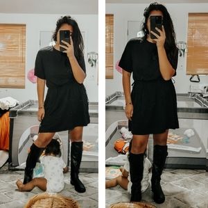 OLD NAVY BLACK BASIC DRESS LARGE 8 10 12